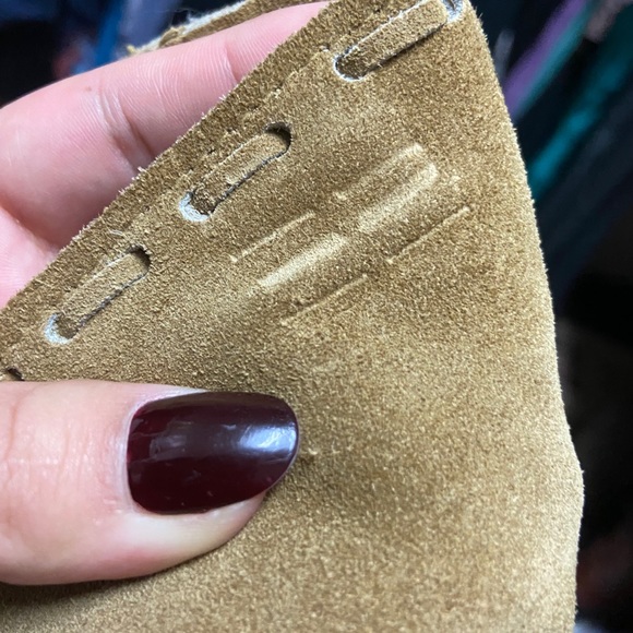 T4 West Tan Fringe Genuine Leather Skirt - Picture 11 of 11